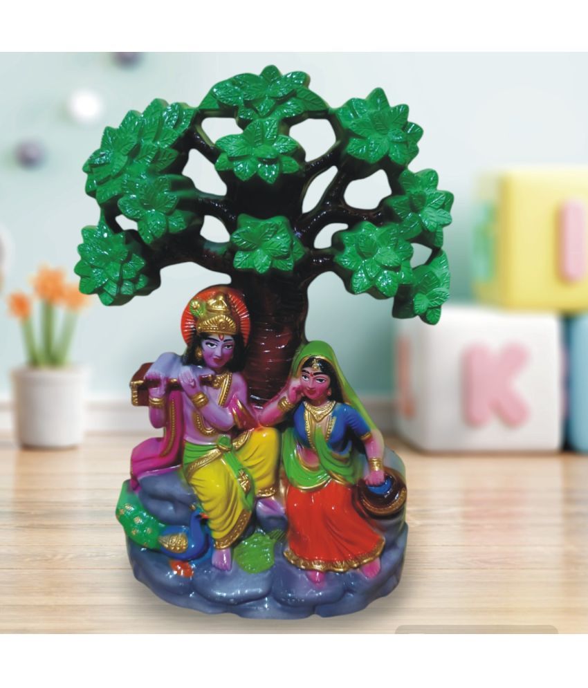     			WINSOME COLLECTION Marble Radha Krishna Idol ( 24 cm )