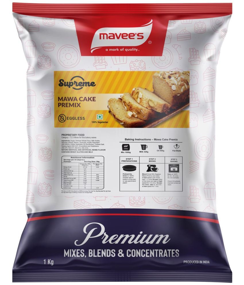     			mavee's Supreme - Mawa Cake Mix Eggless, Premium Baking solutions 1 kg