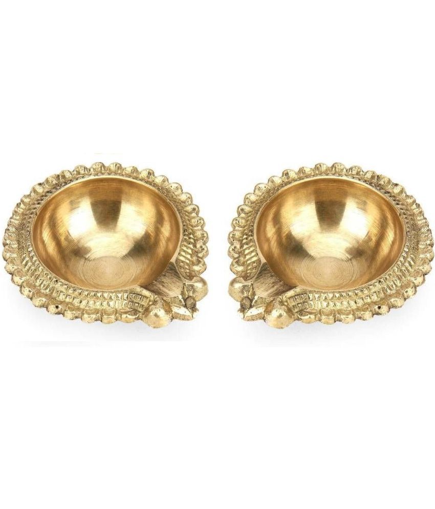     			FASHION BIZZ Brass Table Diya - Pack of 2