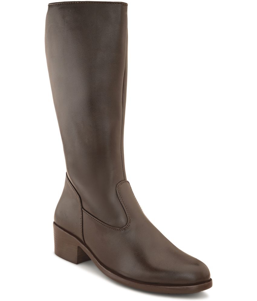     			Fentacia Brown Women's Knee Length Boots