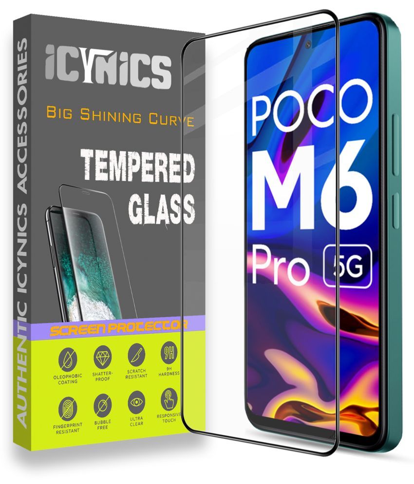     			Icynics Tempered Glass Compatible For Poco M6 Pro ( Pack of 1 )