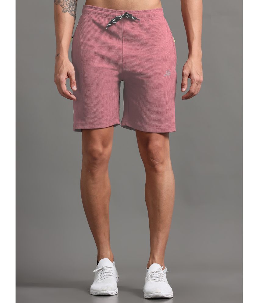     			JILZ Rose Gold Polyester Men's Shorts ( Pack of 1 )