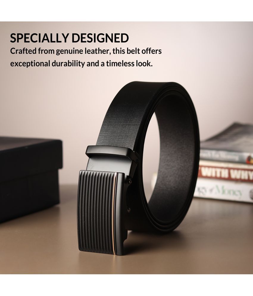     			Loopa - Black 100% Leather Men's Formal Belt ( Pack of 1 )