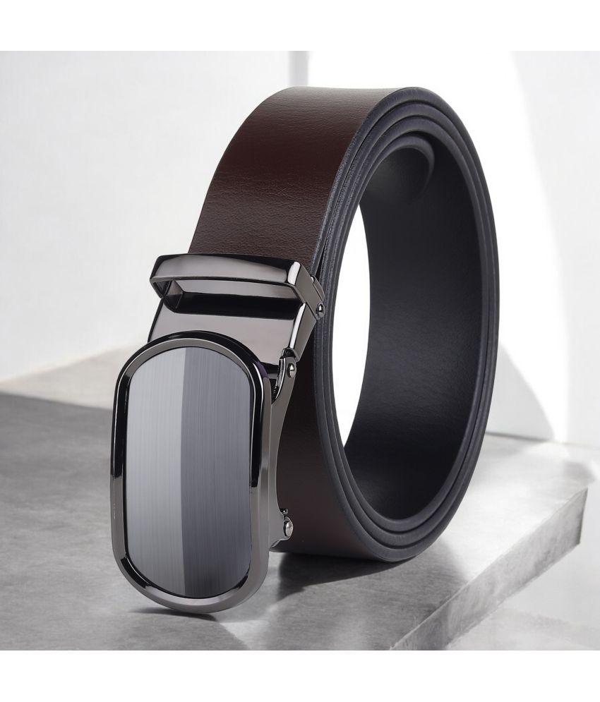     			SUNSHOPPING - Black 100% Leather Men's Formal Belt ( Pack of 1 )