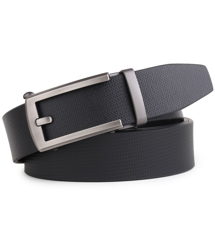     			SUNSHOPPING - Black 100% Leather Men's Formal Belt ( Pack of 1 )