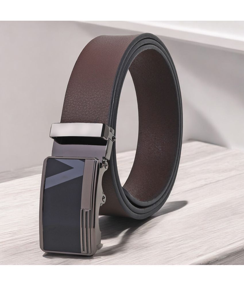     			SUNSHOPPING - Brown 100% Leather Men's Formal Belt ( Pack of 1 )