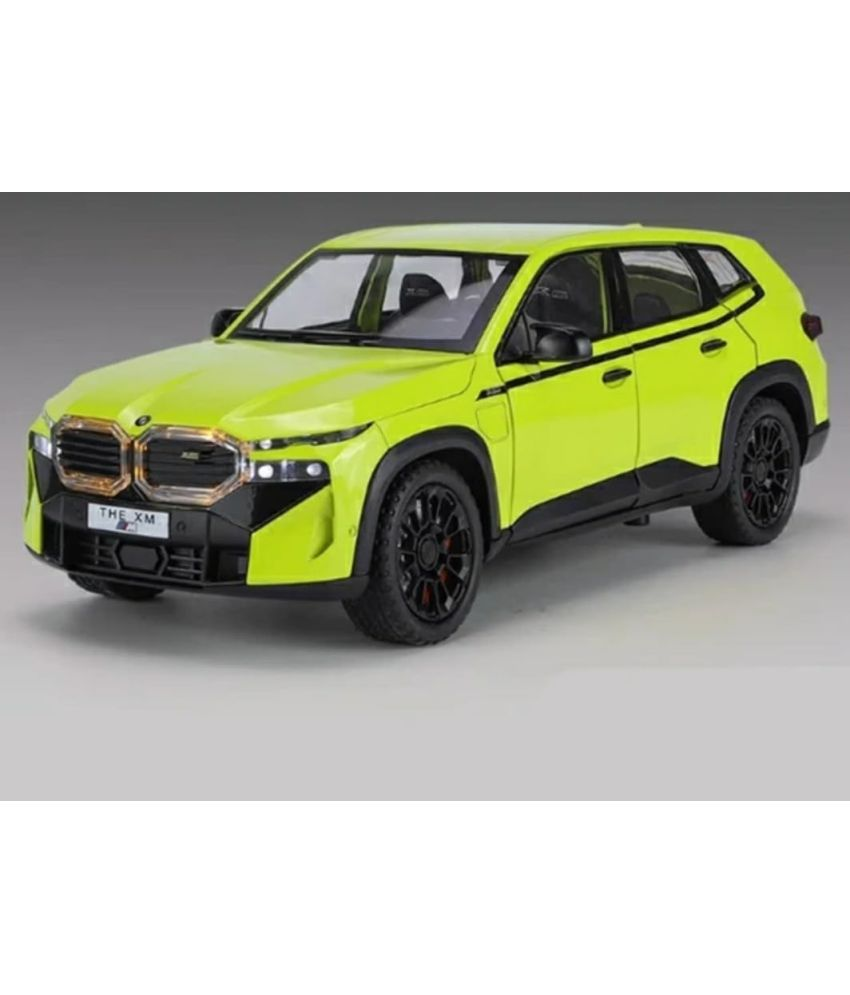     			1:24 Bmw Xm Model Car Zinc Alloy Pull Back Toy Diecast Toy Cars with Openable Doors, Sound and Light for Kids Boy Girl Gift