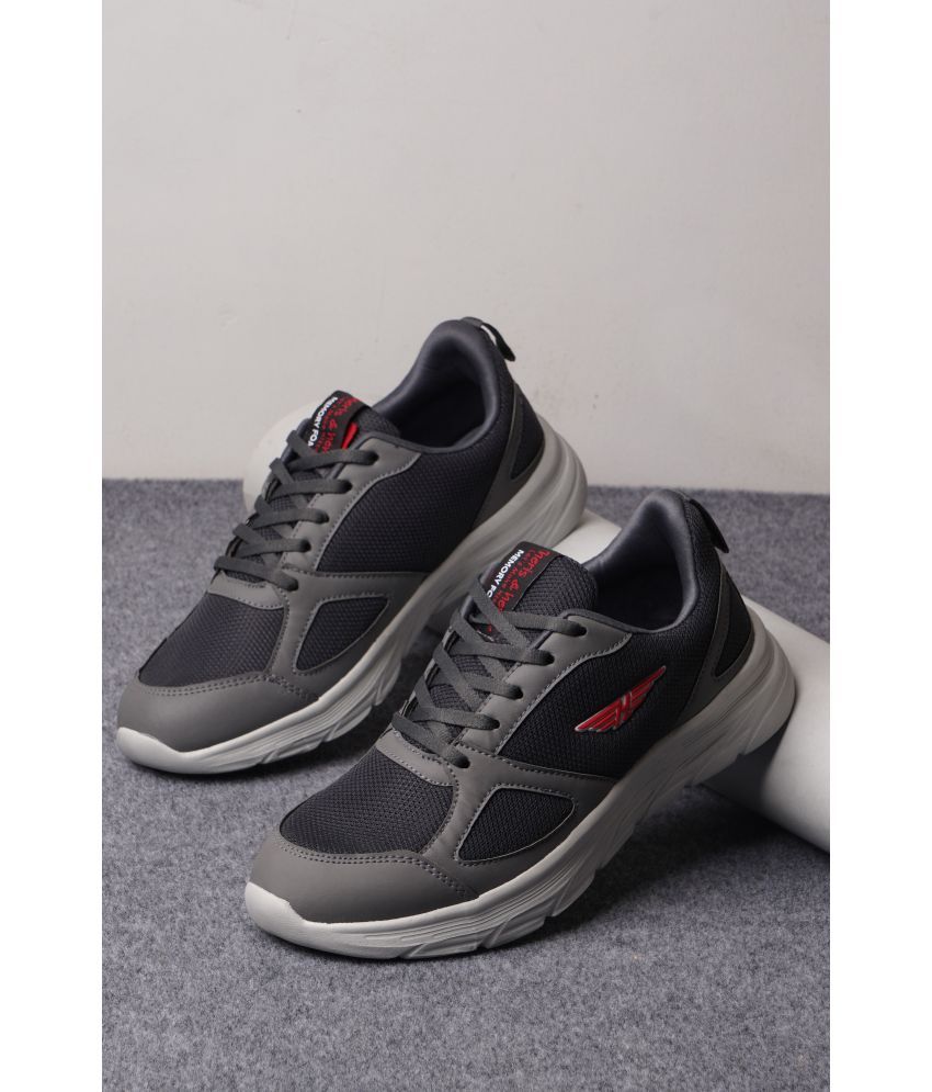     			Heris & Hemly HNH-7018_Dark Grey Dark Grey Men's Sports Running Shoes