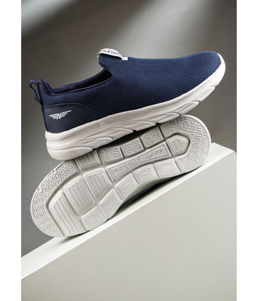     			Heris & Hemly HNH-7064_Navy Blue Men's Sports Running Shoes