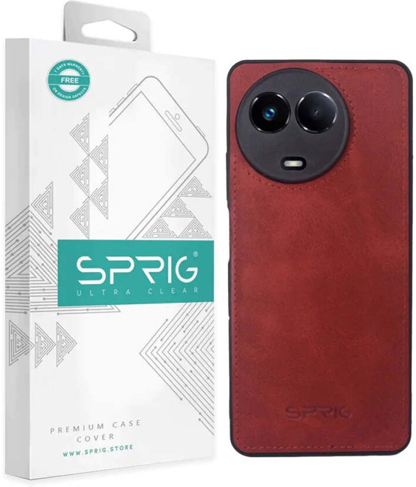     			Sprig Plain Cases Compatible For Leather Realme C67 5G ( Pack of 1 )