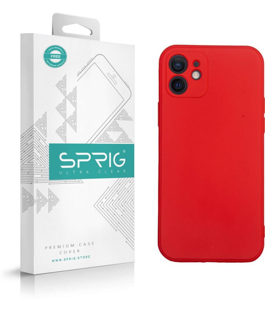     			Sprig Plain Cases Compatible For TPU Glossy Cases Apple Iphone 12 ( Pack of 1 )