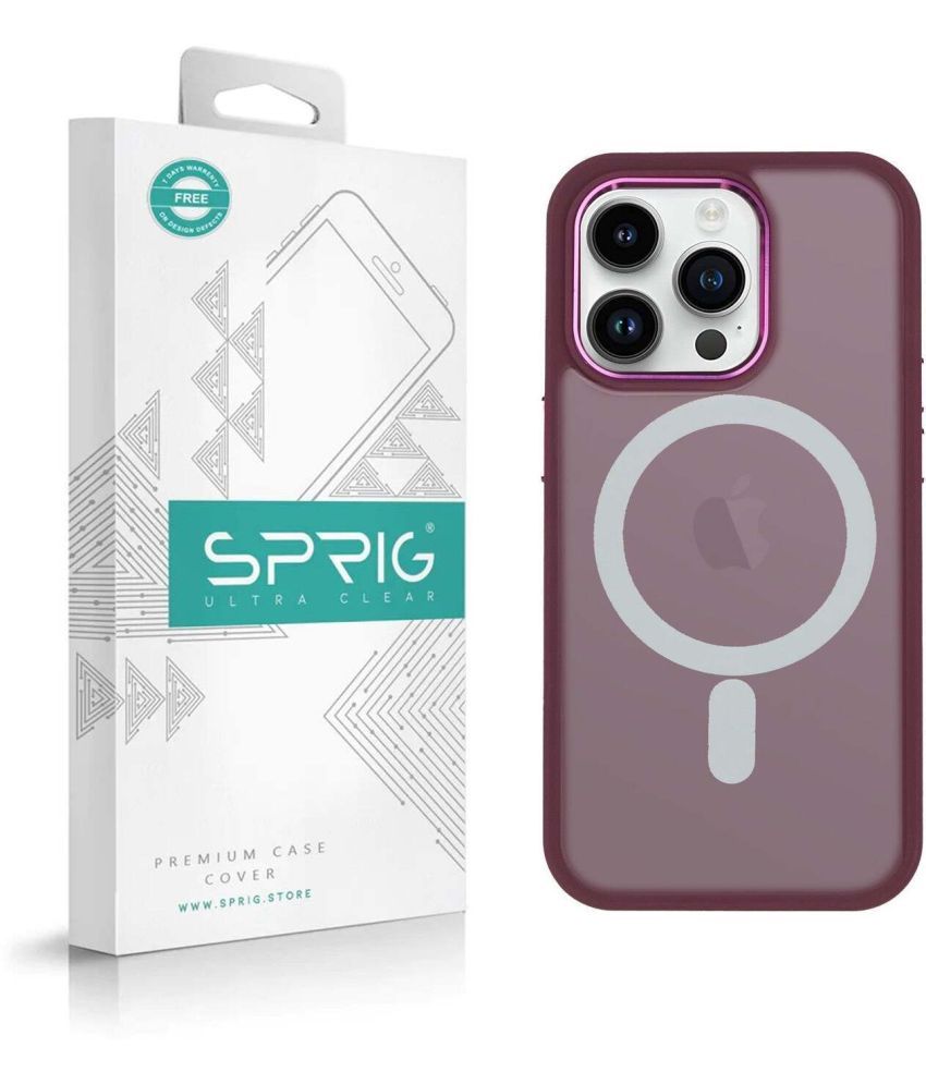     			Sprig Plain Cases Compatible For Polycarbonate Apple Iphone 14 Pro ( Pack of 1 )