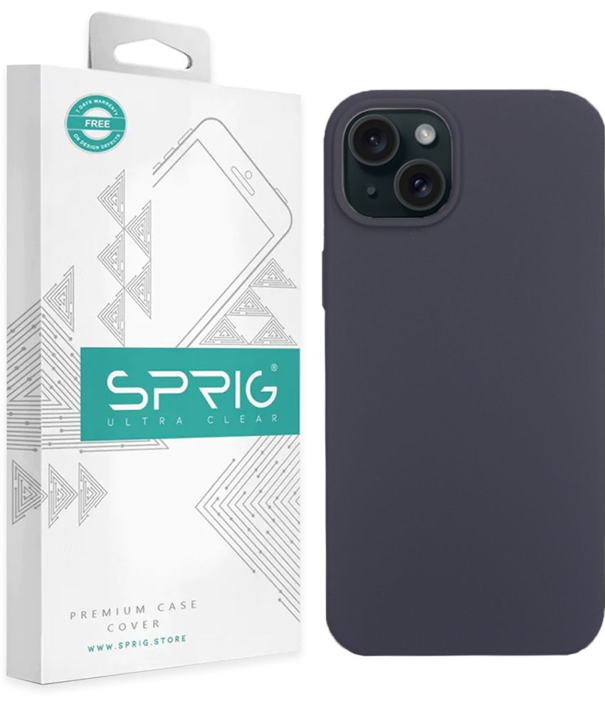     			Sprig Plain Cases Compatible For Silicon Iphone 13 ( Pack of 1 )