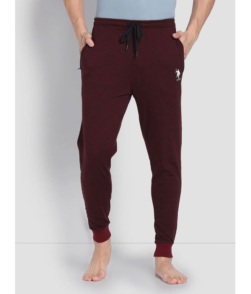     			U.S. Polo Assn. Red Cotton Blend Men's Joggers ( Pack of 1 )