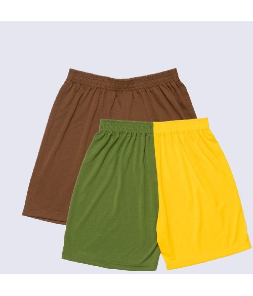     			powermerc Poly Cotton Hot Pants - Green Pack of 2