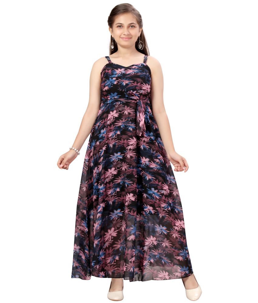     			Aarika Georgette Gown For Girls ( Pack of 1 , Multicolor )