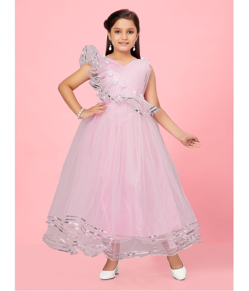     			Aarika Net Frock For Girls ( Pack of 1 , Pink )