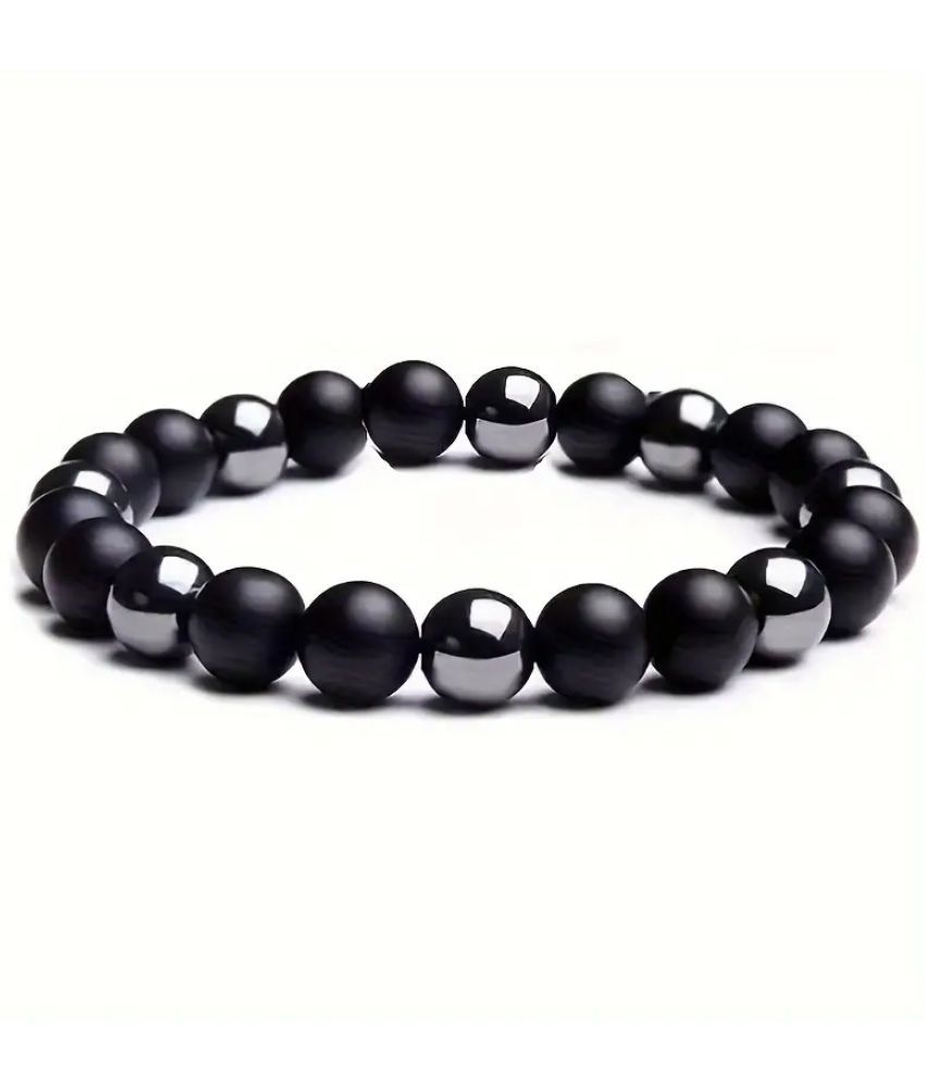     			AdvaitEtp Black Bracelet ( Pack of 1 )