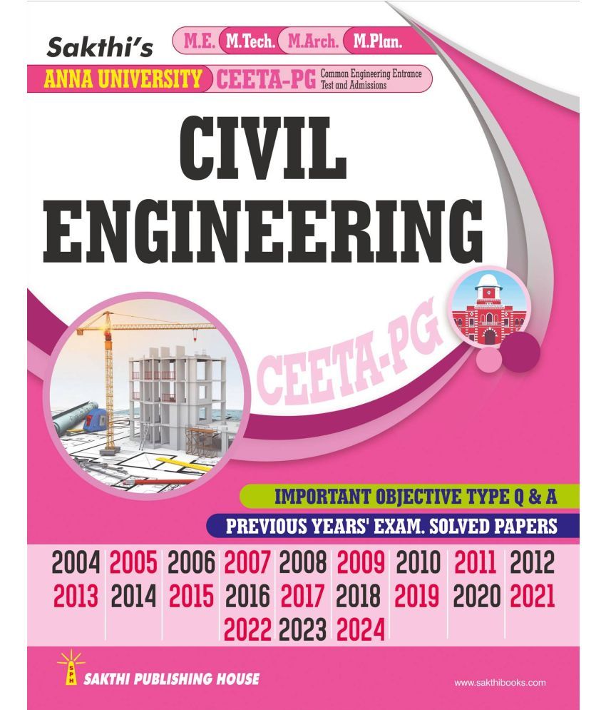     			CEETA-PG Civil Engineering Previous Years Examination Solved Papers