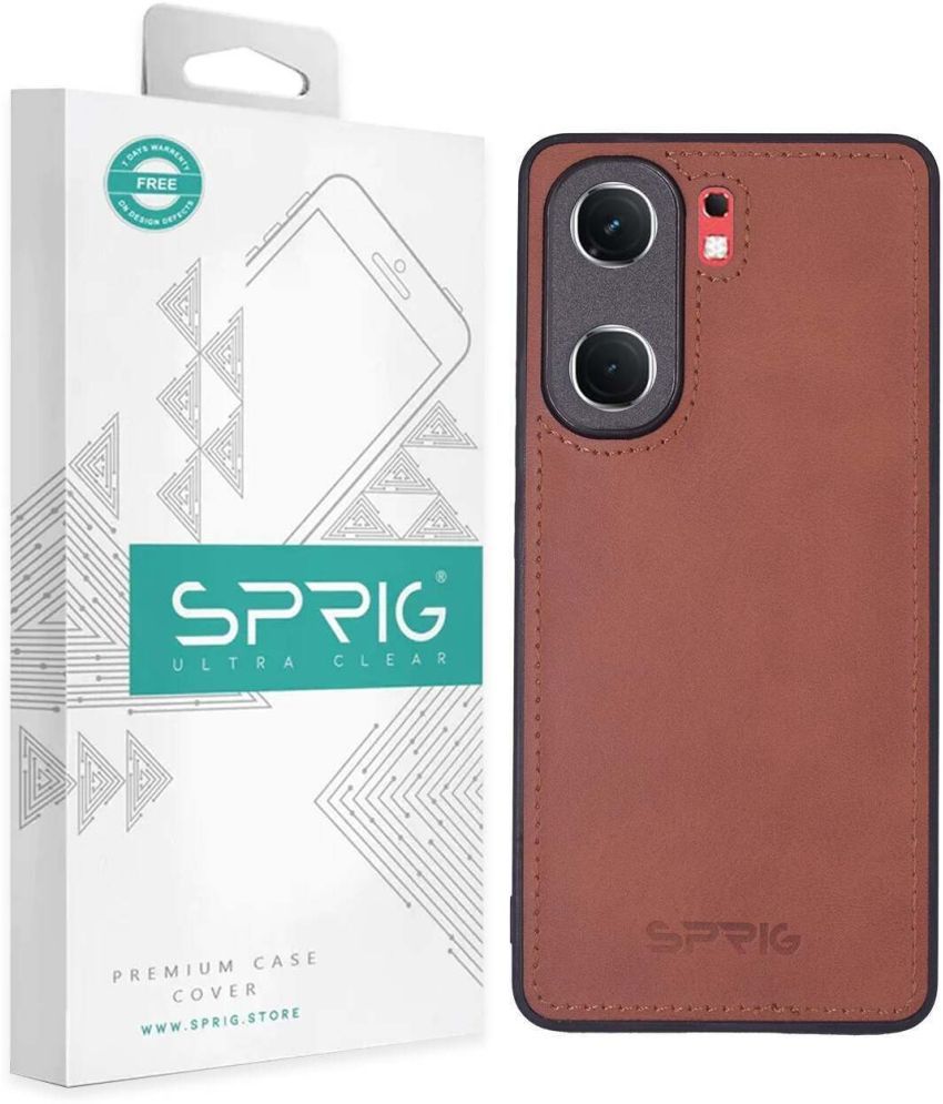     			Sprig Plain Cases Compatible For Leather Vivo Iq Neo 9 Pro ( Pack of 1 )