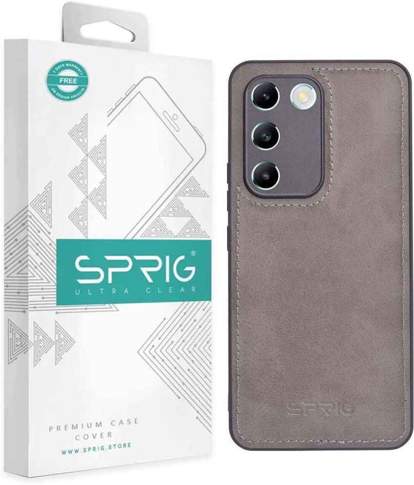     			Sprig Plain Cases Compatible For Leather Vivo T3 5G ( Pack of 1 )