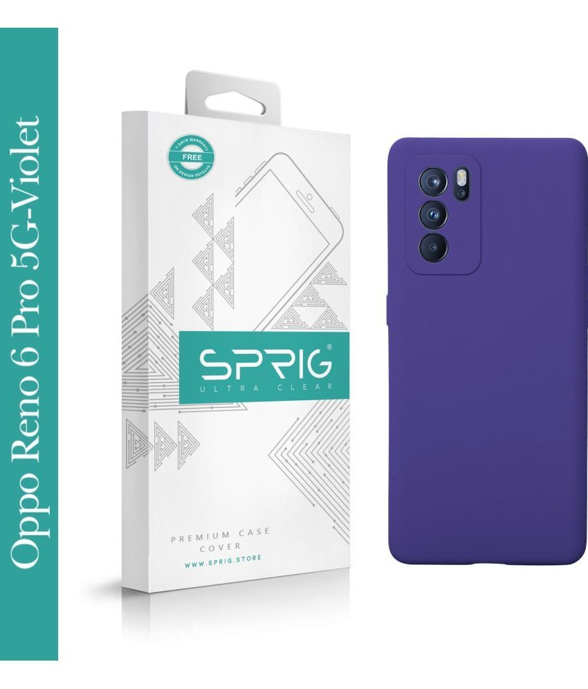     			Sprig Plain Cases Compatible For Silicon Oppo Reno 6 Pro 5G ( Pack of 1 )