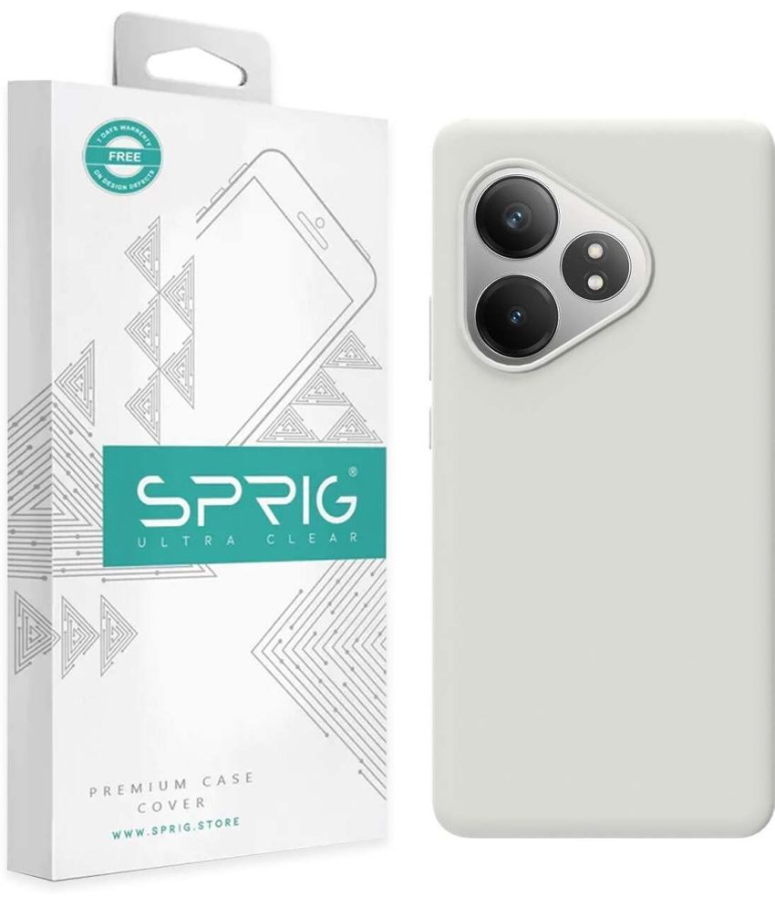     			Sprig Plain Cases Compatible For Silicon Realme Gt 6T 5G ( Pack of 1 )