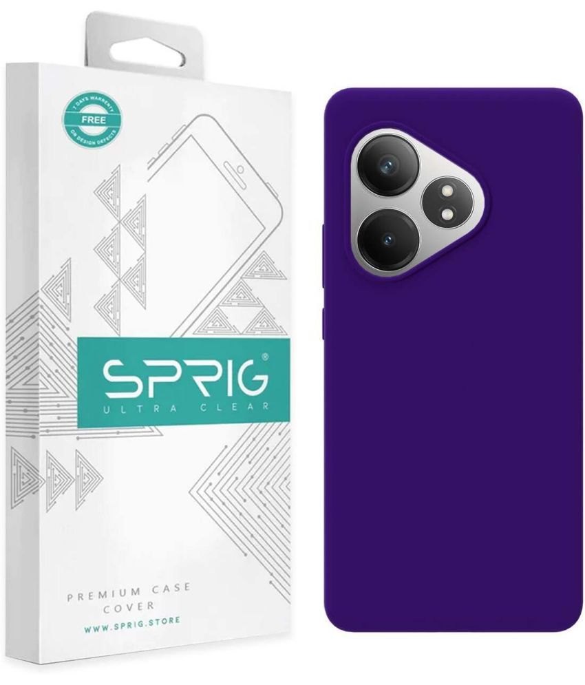     			Sprig Plain Cases Compatible For Silicon Realme Gt 6 5G ( Pack of 1 )