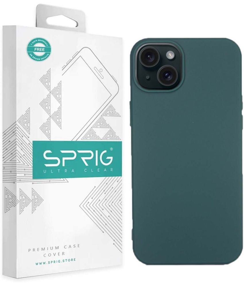     			Sprig Plain Cases Compatible For TPU Glossy Cases Apple Iphone 15 Plus ( Pack of 1 )