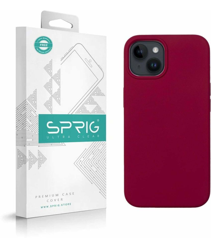     			Sprig Plain Cases Compatible For Silicon Apple Iphone 14 Plus ( Pack of 1 )