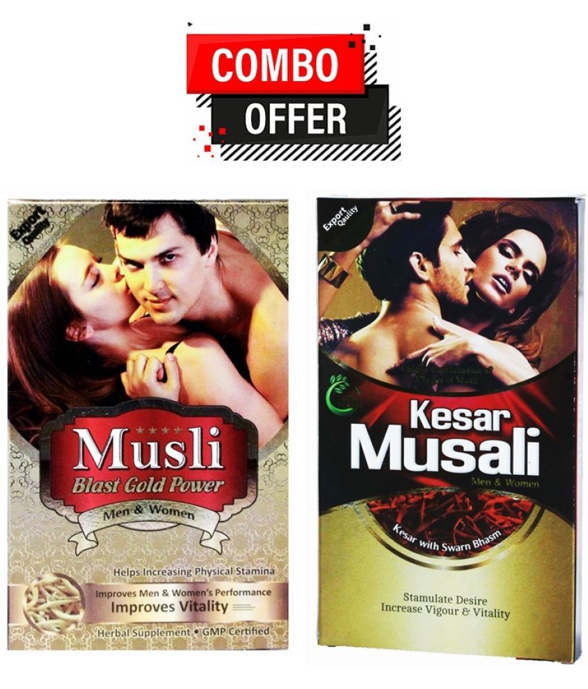     			Dr. Chopra Musli Blast Gold Power Capsule 10no.s & Kesar Musali Capsule For Men & Women 10no.s Pack of 2