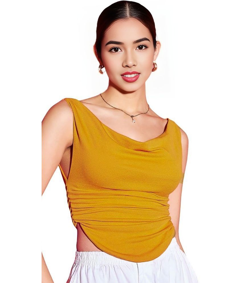     			Istyle Can Yellow Lycra Women's Regular Top ( Pack of 1 )