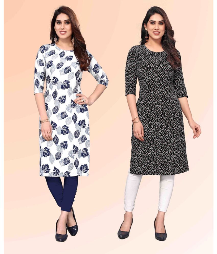     			KETAKI FASHION Pack of 2 Crepe Printed Straight Women's Kurti - ( Multicoloured )