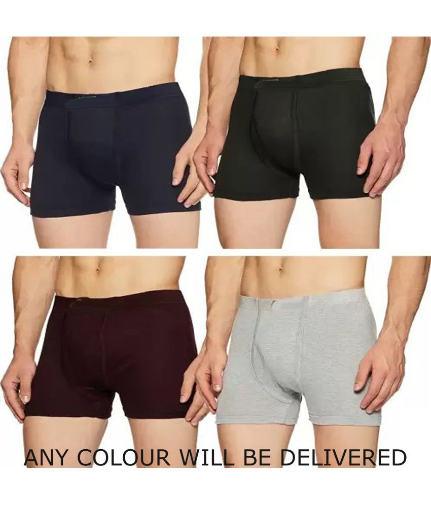     			Cavenders Pack of 4 Cotton Blend Trunks For Men's ( Multicolor6 )