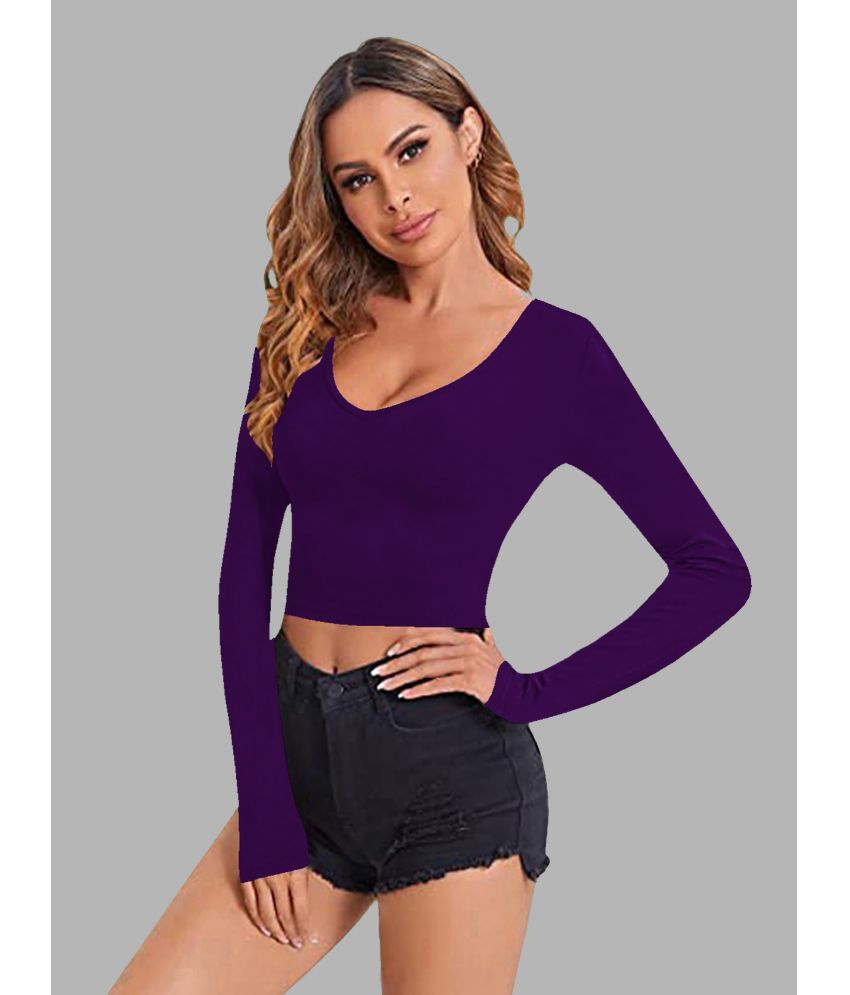     			Dream Beauty Fashion Purple Polyester Women's Regular Top ( Pack of 1 )