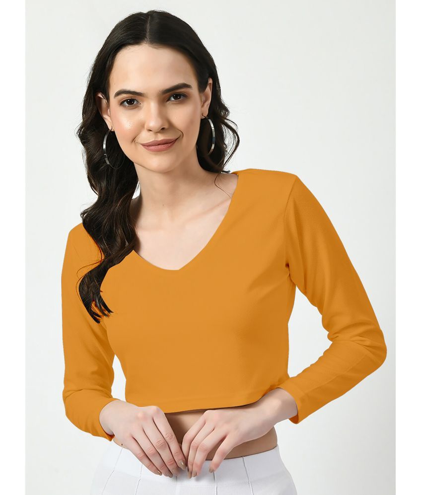     			Dream Beauty Fashion Yellow Polyester Women's Regular Top ( Pack of 1 )