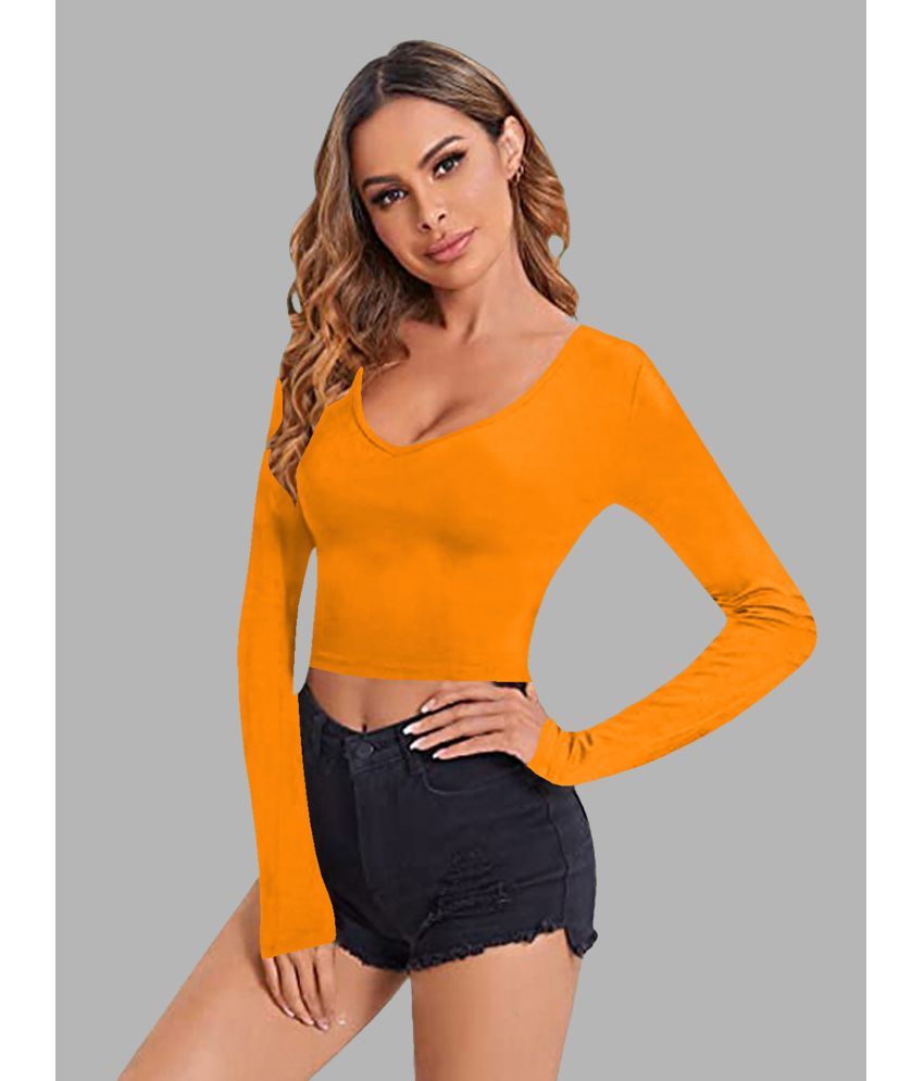     			Dream Beauty Fashion Yellow Polyester Women's Regular Top ( Pack of 1 )