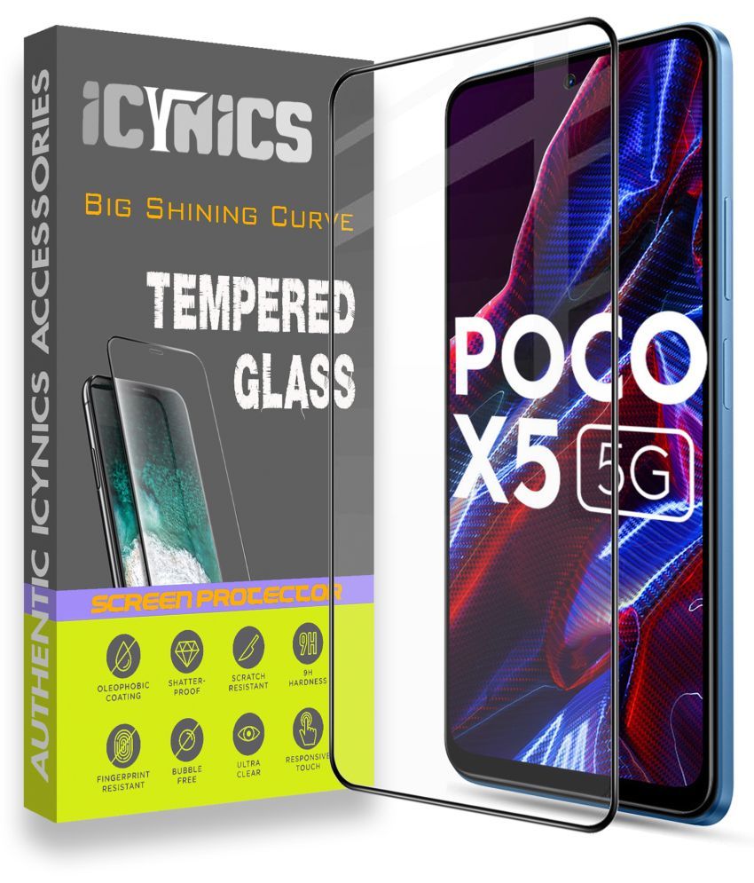     			Icynics Tempered Glass Compatible For Poco X5 5G ( Pack of 1 )