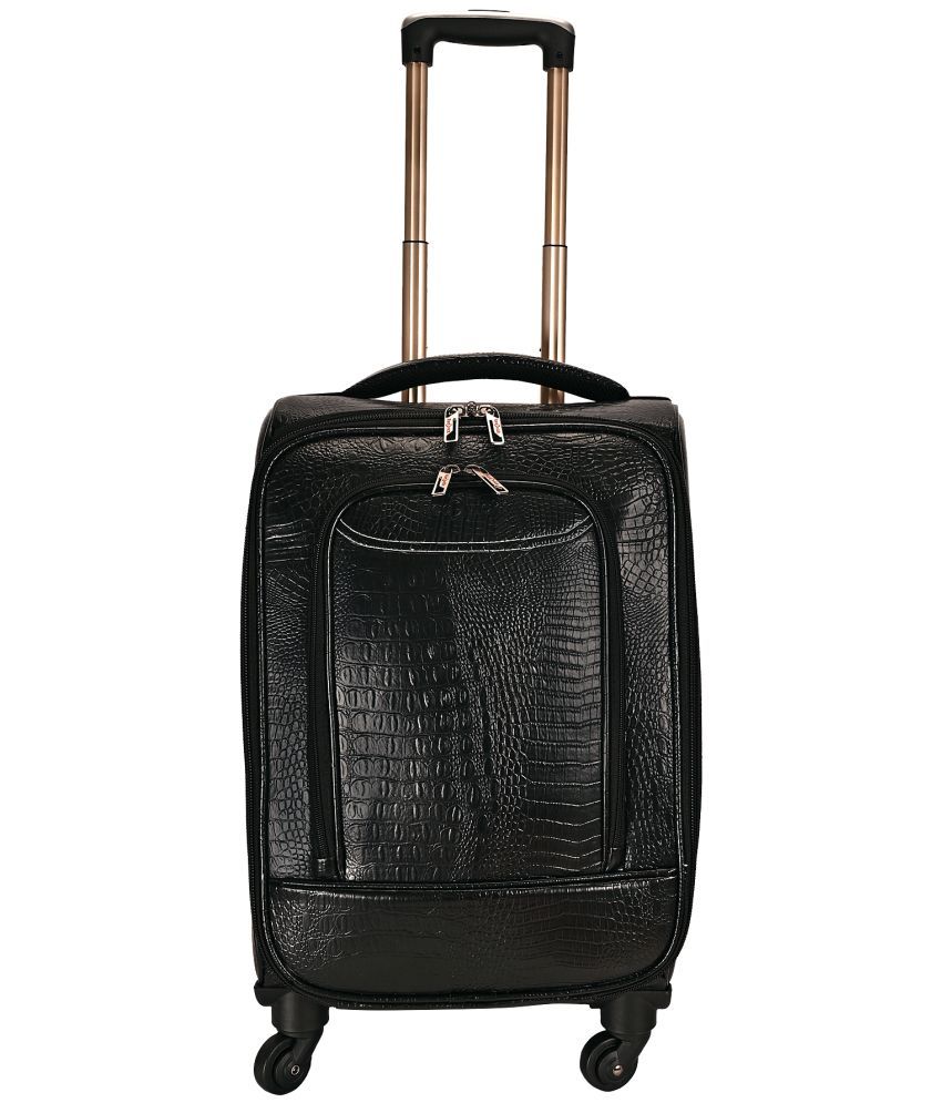     			Red vick 46 Ltrs Black Artificial Leather Duffle Trolley