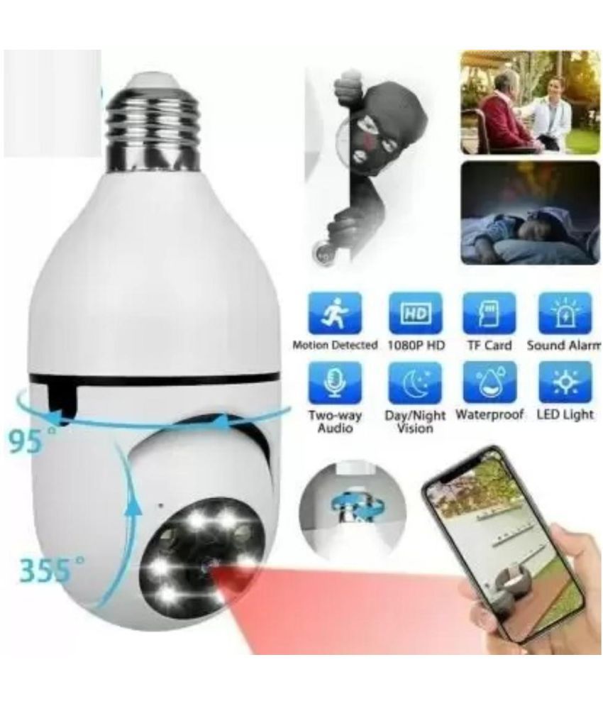     			SKY HUB Bulb Shape Indoor HD Dome 1920*1080p Camera