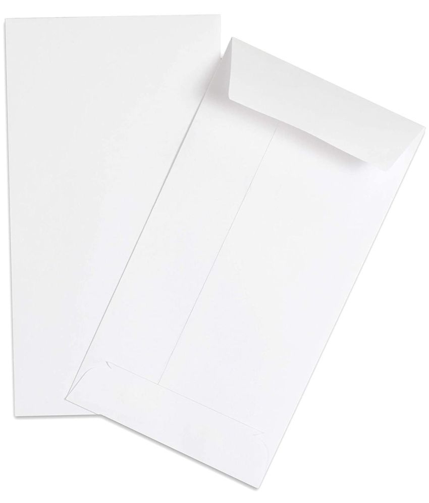     			Saya White Envelopes – High-Bright 90gsm Paper, Strong Pasting, 10" X 4.5" Inch Size for Letters & Documents