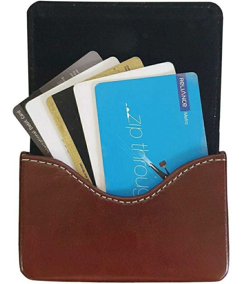     			Sonrisa PU Leather Unisex Card Holder ( Pack of 1 )