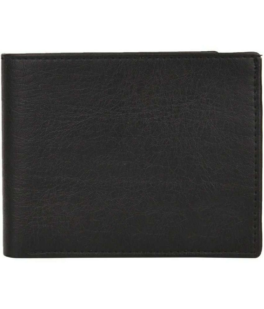     			Sonrisa PU Solid Men's Regular Wallet With 9 Slots For Card ( Black , Pack of 1 )