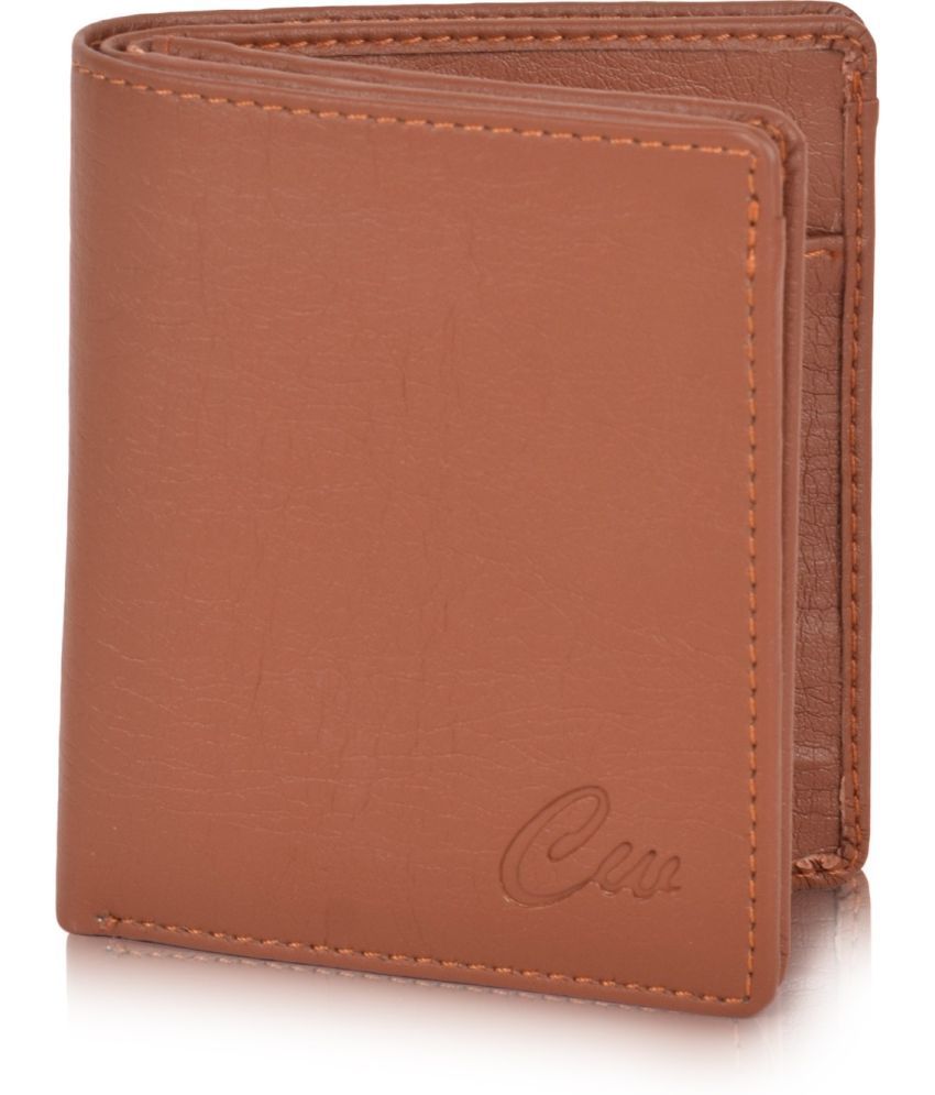     			Sonrisa PU Solid Men's Regular Wallet With 9 Slots For Card ( Tan , Pack of 1 )