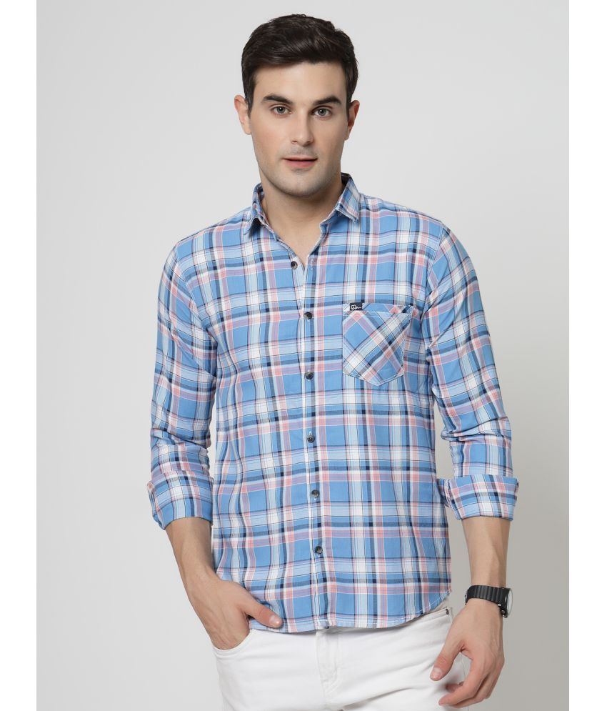     			ADWYN PETER 100% Cotton Regular Fit Checks Full Sleeves Men's Casual Shirt - Multicolor ( Pack of 1 )