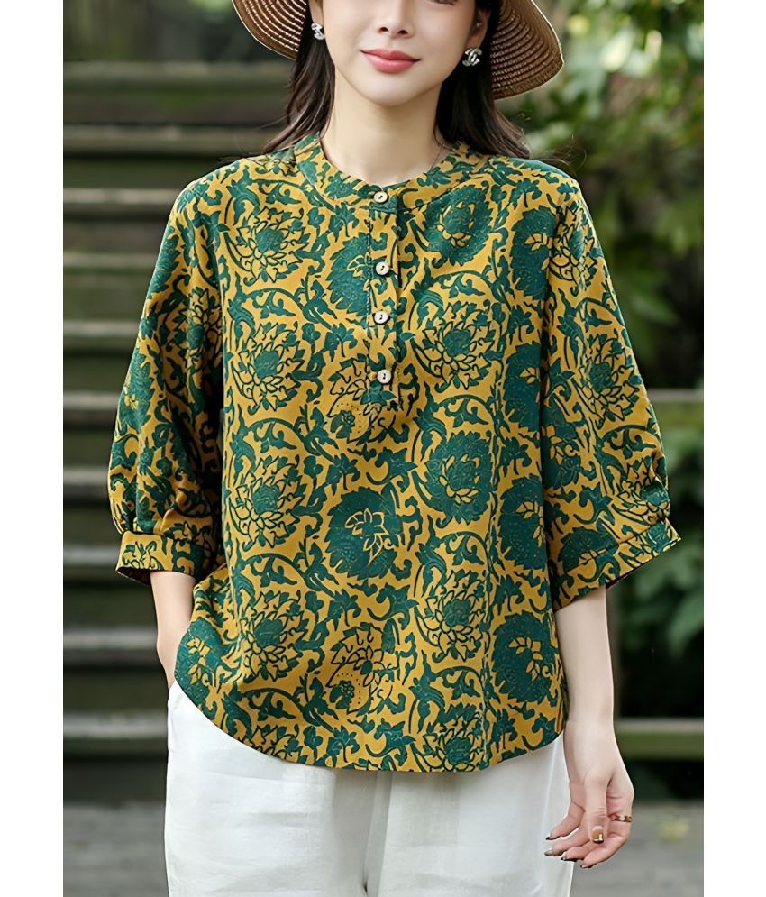     			AXOTICART Green Rayon Women's Tunic ( Pack of 1 )