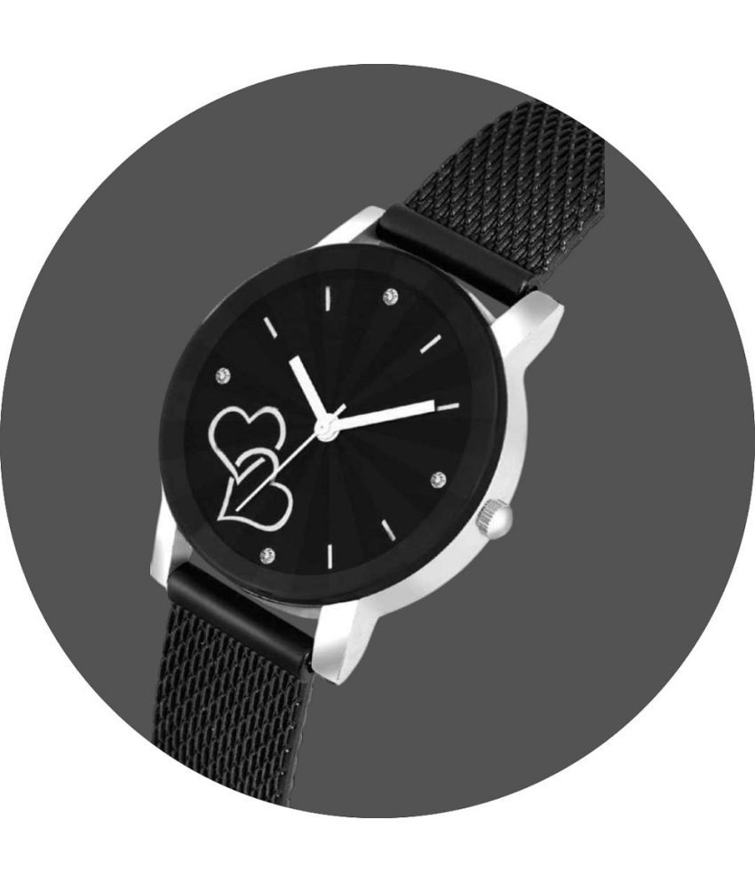     			Cosmic Black Resin Analog Womens Watch