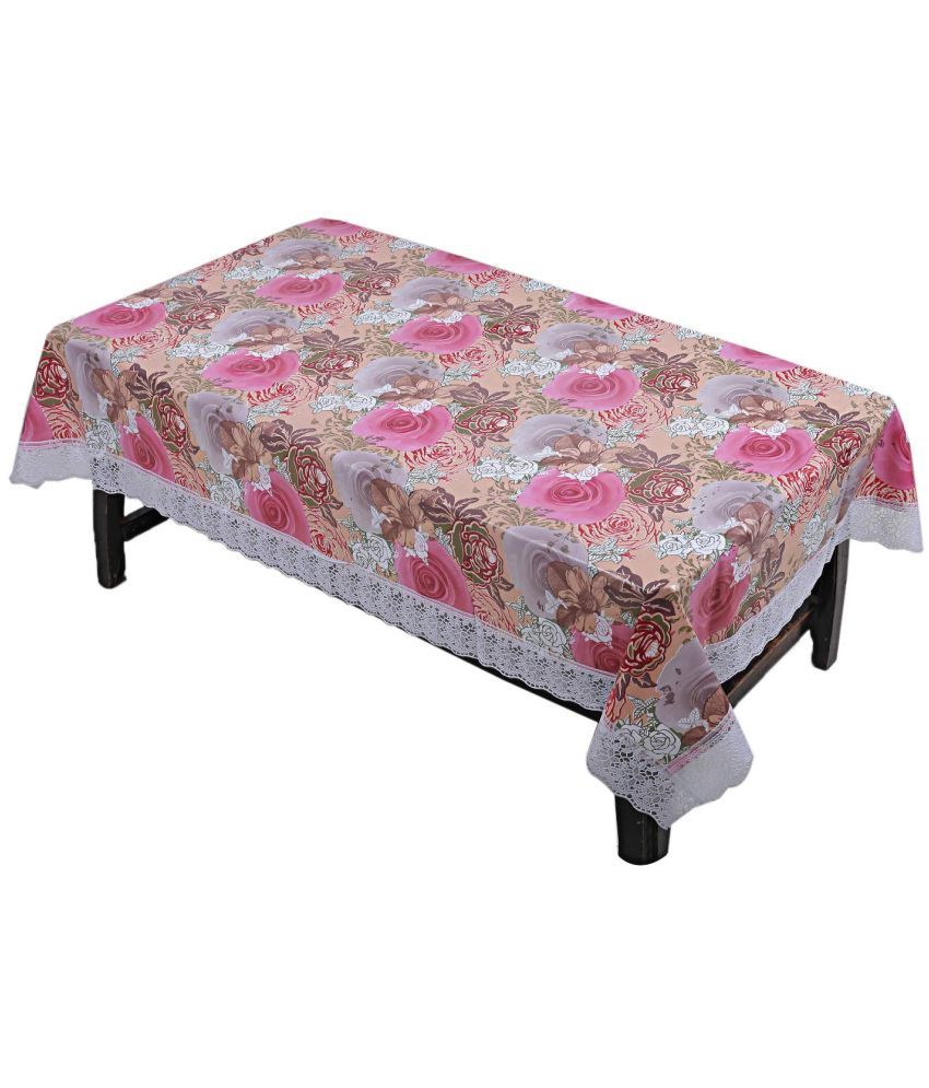     			CreadCraft Printed PVC 4 Seater Rectangle Table Cover ( 150 x 105 ) cm Pack of 1 Multi