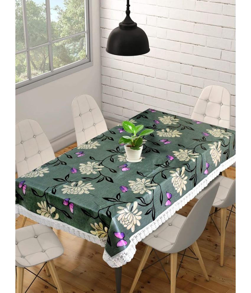     			CreadCraft Printed PVC 4 Seater Rectangle Table Cover ( 150 x 105 ) cm Pack of 1 Multi