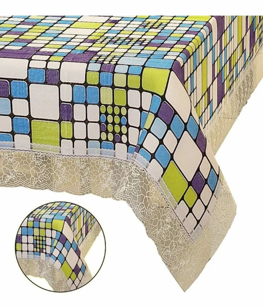     			CreadCraft Printed PVC 4 Seater Rectangle Table Cover ( 150 x 105 ) cm Pack of 1 Multi